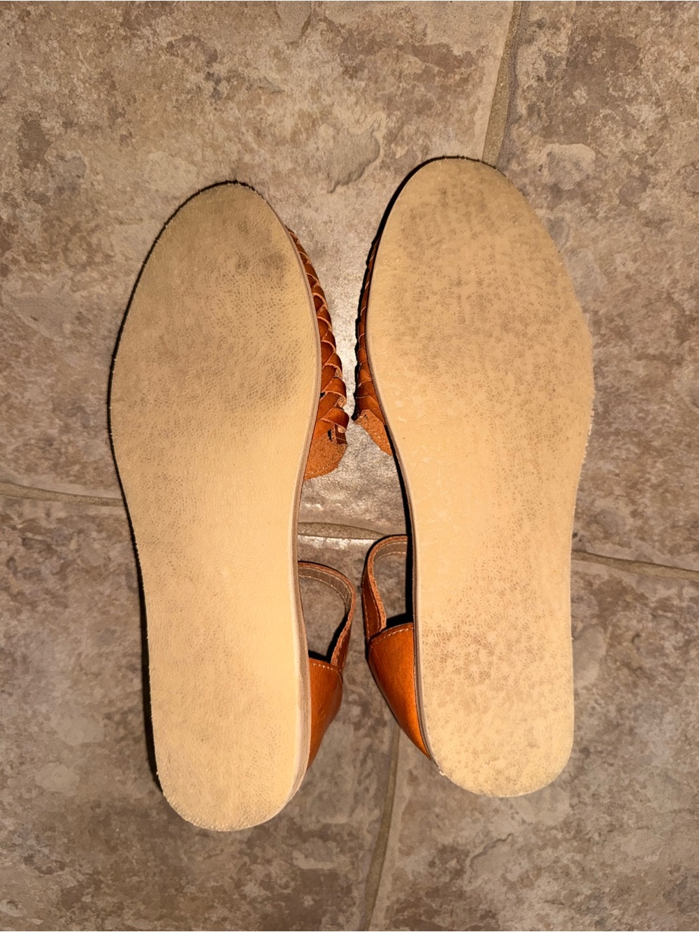 Hand-Tooled Mexican Leather Huaraches Size 8 - Picture 6 of 7